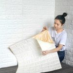 Самоклеющаяся 3D панель под белый кирпич 700x770 — изображение 3
