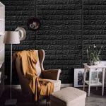 Клейкі 3D чорні панелі 700х770х4 мм - Зображення 7