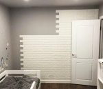 Самоклеящиеся 3D панели “Белый кирпич” 70×77 см | Отправка сегодня | Хит продажи — изображение 3