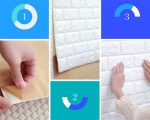 Самоклеящиеся 3D панели “Белый кирпич” 70×77 см | Отправка сегодня | Хит продажи — изображение 8