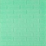 Самоклеящиеся 3D панели Мятный кирпич 70×77 см – быстрый и стильный ремонт 🔥 — изображение 5