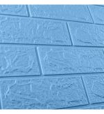 Самоклеящиеся 3D панели Голубой кирпич 700×770×4 мм | Декоративные панели для стен — изображение 3