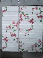 Самоклеящиеся 3D панели Вишня 70×77 см | Декоративные панели цветы | Объемный декор стен — изображение 5
