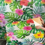 3D панели самоклеящиеся “Гибискус” 70×77×4мм | Объемный цветочный декор |  Быстрый монтаж без ремонта — изображение 5