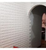 Самоклеящиеся панели Белая кирпичная 3D 70×77 см 4 мм |  Быстрый ремонт стен без грязи | Декоративная кирпич — изображение 6