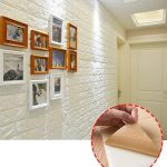 Самоклеюча 3D панель Біла цегла 70×77 см — декоративна панель для стін - Зображення 2