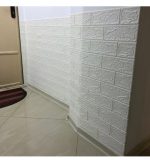Самоклеюча 3D панель Біла цегла 70×77 см — декоративна панель для стін - Зображення 4