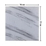 Самоклеящиеся 3D панели для стен – Белый Мрамор 700x770x3мм самоклеящиеся панели 3д — изображение 4