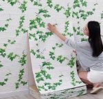 Самоклеящиеся 3D панели Плющ 70×77 см 4 мм | Зеленые декоративные панели для стен |  Эко стиль, быстрый монтаж — изображение 10