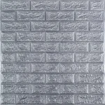 3D панель “Серая кирпичная” 70×77 см, 4 мм – быстрое обновление интерьера — изображение 8