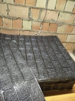 3D панелі самоклеючі під чорну цеглу 700x770x4 мм — м’які стінові панелі для декору, стиль Лофт, 3д панелі - Зображення 7