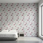 Декоративные бесшовные самоклеящиеся 3д панели «Английский сад: Пышные малиново-розовые бутоны на фоне слоновой кости» 700х770х4 мм